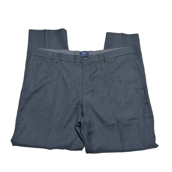 Ben Sherman Pants Mens 40 X 32 Charcoal Gray Straight Leg Flat Front Business - Picture 4 of 9